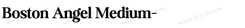 Boston Angel Medium字体转换